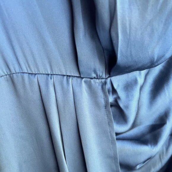 Brand New Gorgeous BY ANTHROPOLOGIE MOCK-NECK DRAPED SILK DRESS - Picture 10 of 13